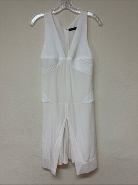 Barbara Bui womans cream 100% Silk  mini dress size S